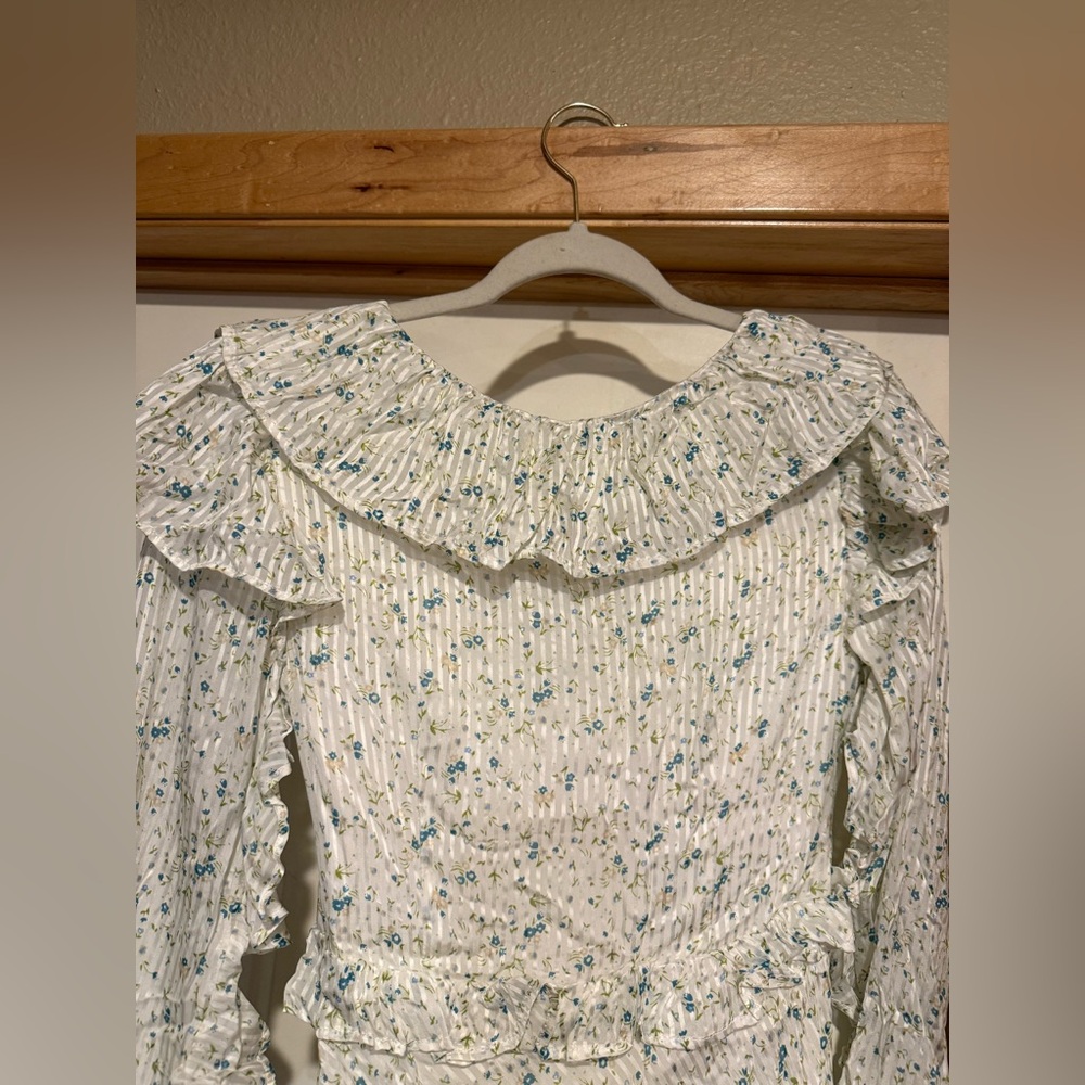 NWT Free People Sweetest Thing Ivory Floral Dress - Picture 4 of 16